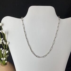 Stainless Steel Paperclip Necklace